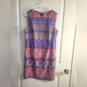 AB Studio patterned sheath dress